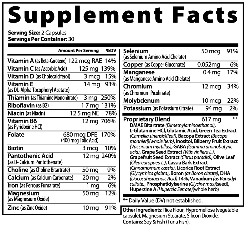 Organic Dementia Prevention Formula